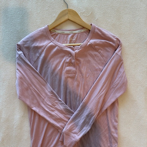 L.L. Bean Soft Pink Crew Neck Shirt - Picture 1 of 5
